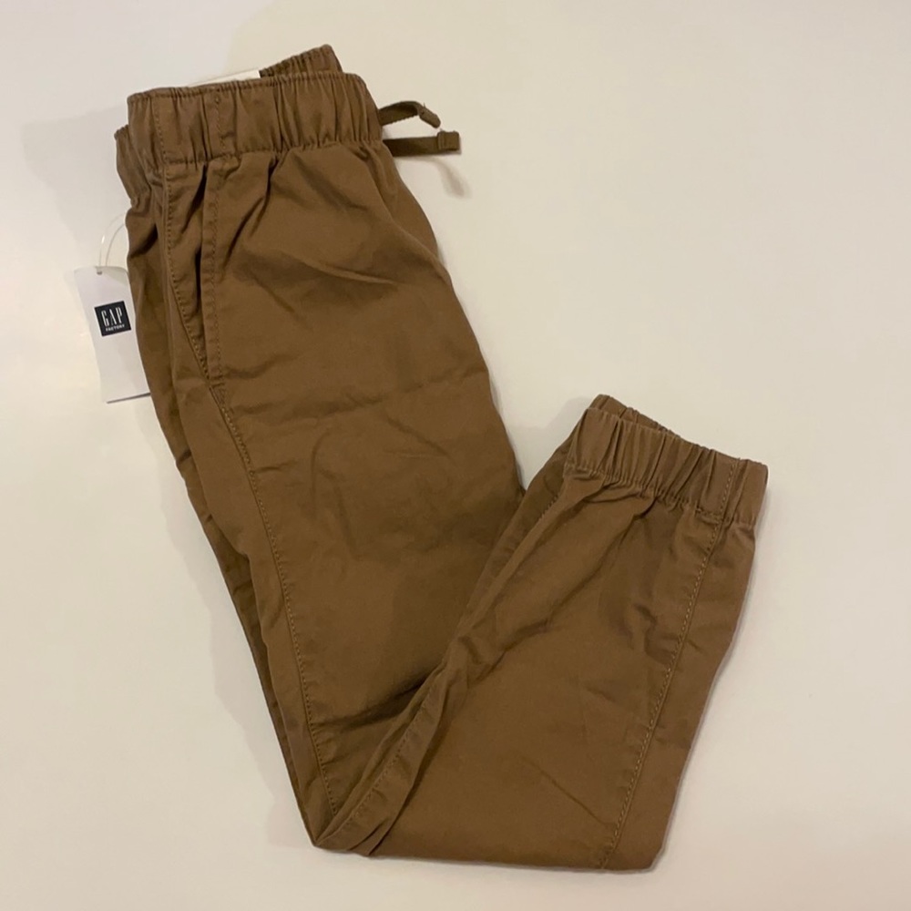 Boy’s khaki jogger pants by Gap
